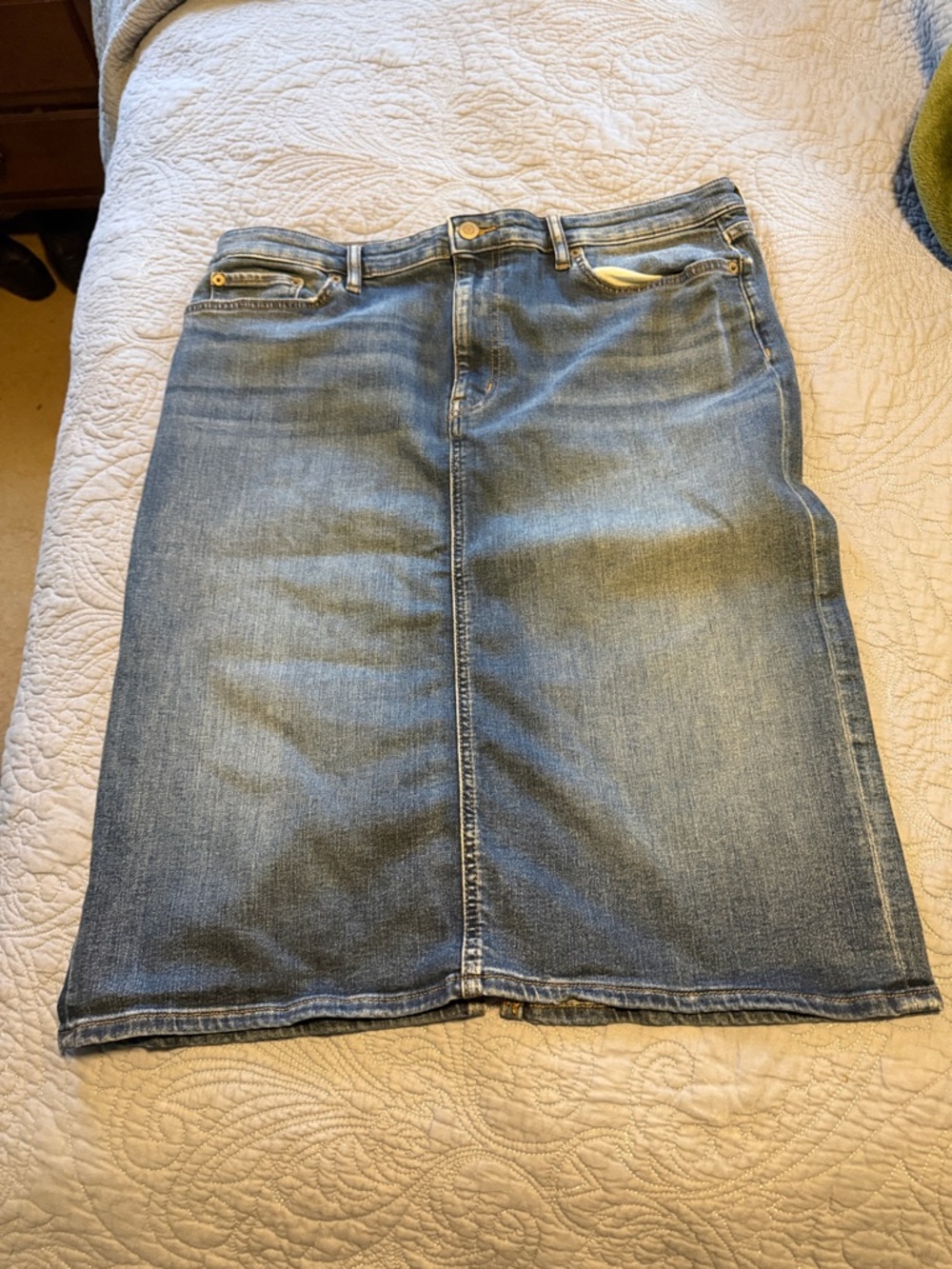 Ralph Lauren Denim Skirt in Medium Blue Wash